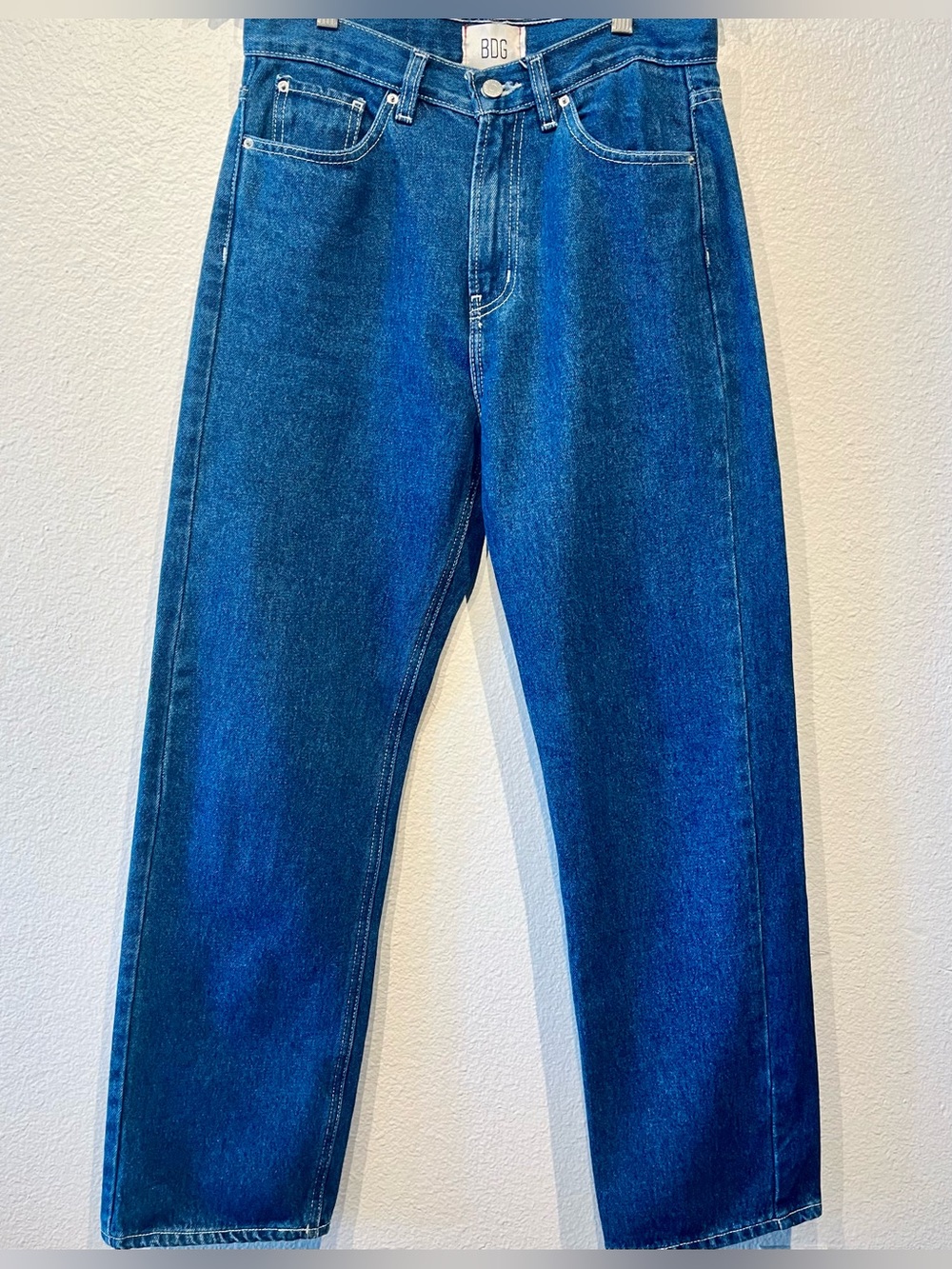 BDG Straight Leg Jeans in Deep Blue Denim